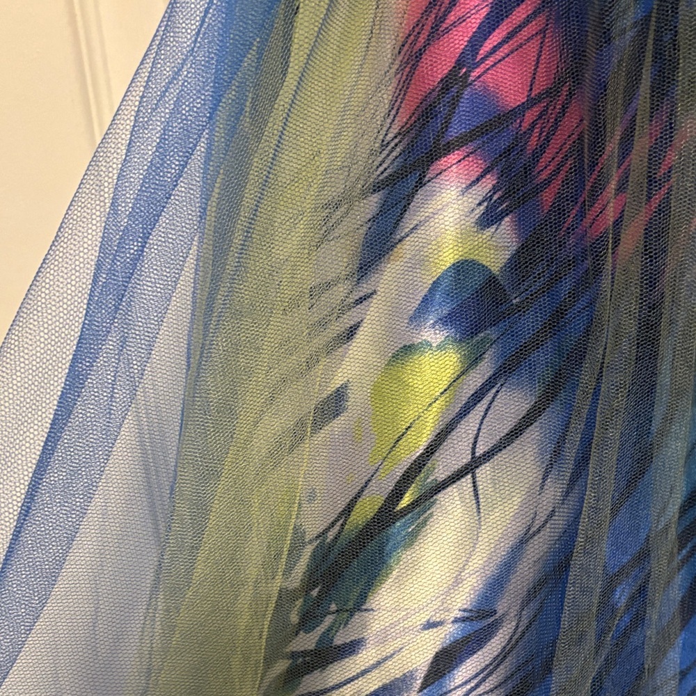 Cache Multi Colored Satin Dress - image 5